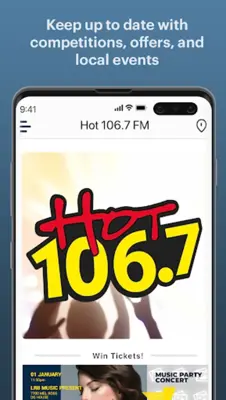 Hot 106.7 FM android App screenshot 1